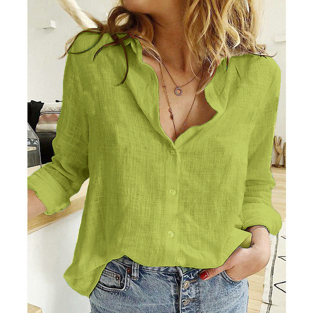 Jasmine – Cardigan décontracté à boutons et manches longues