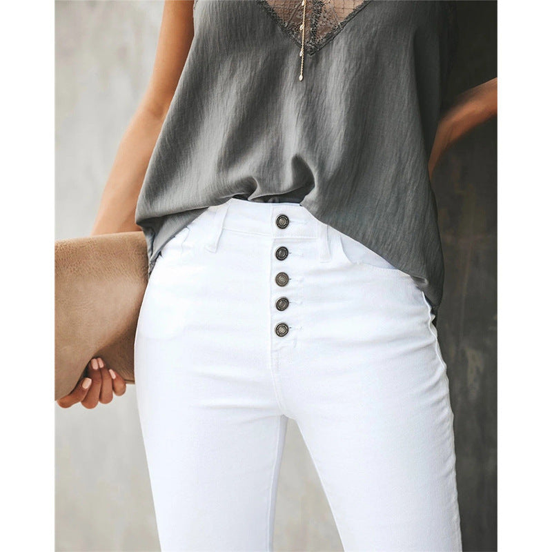 Nicole – Pantalon Décontracté Uni pour Femme