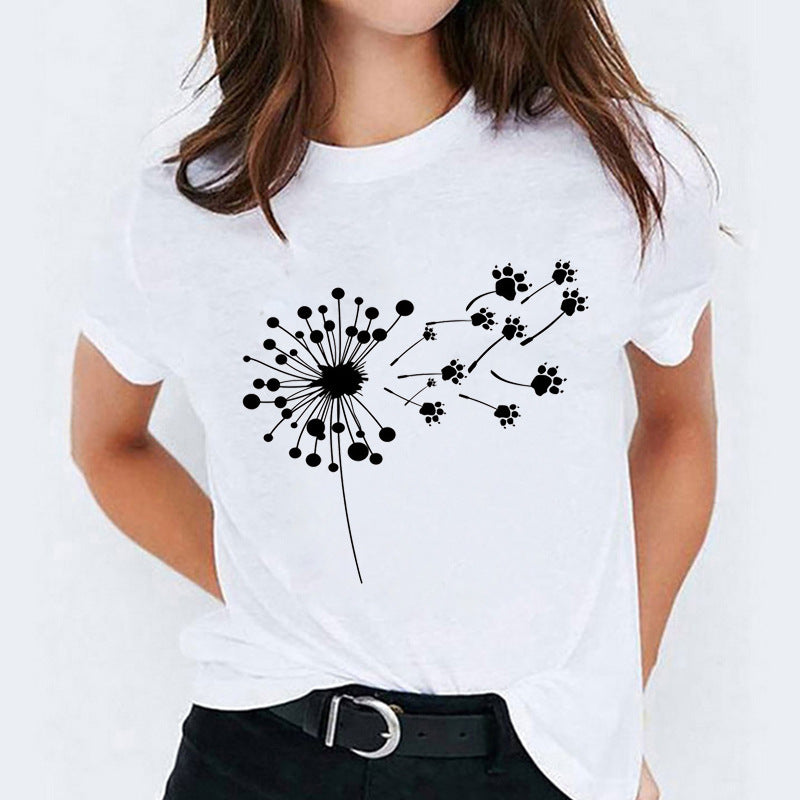 Mandy – T-shirt à Manches Courtes avec Motif Cartoon