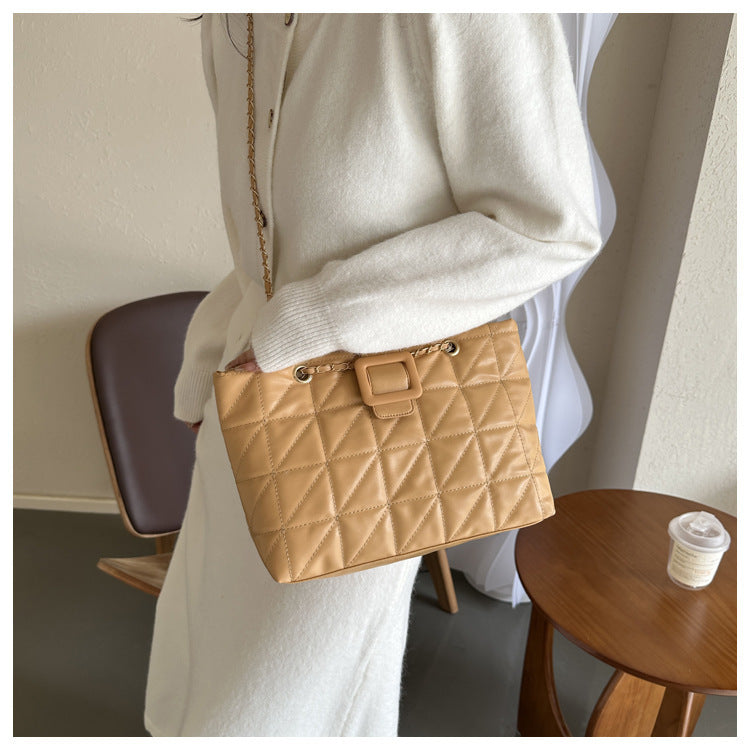 Jane – Sac à bandoulière élégant avec motif matelassé et chaîne