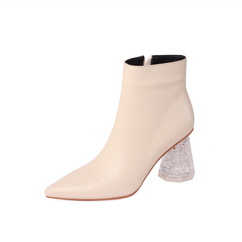 Charlotte – Bottines Femme avec Talon en Cristal