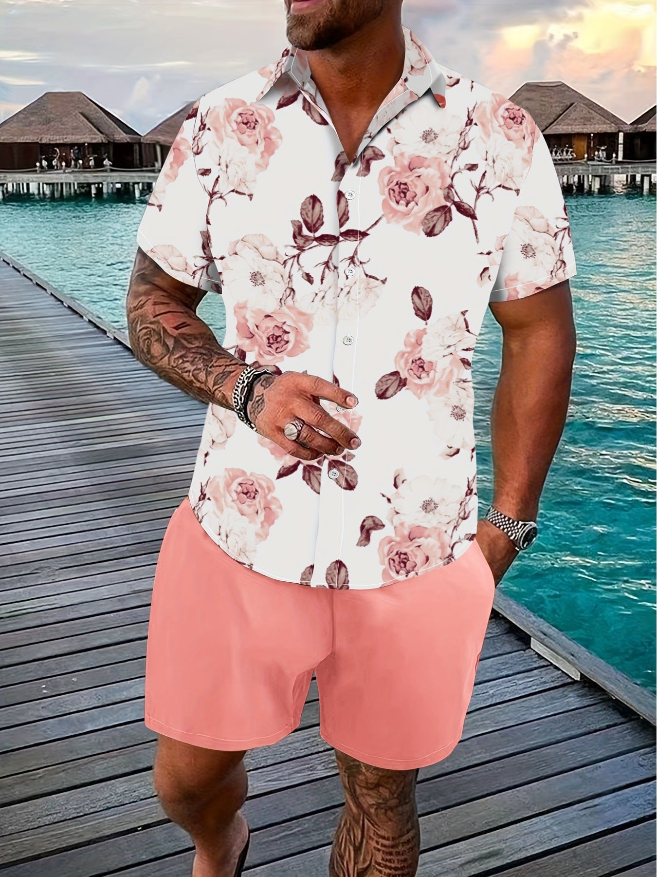 Neville – Costume Short Manches Courtes Imprimé 3D