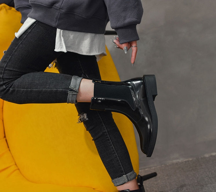 Abigail – Bottines britanniques en cuir vegan