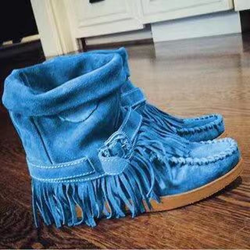 Adele – Bottes à Franges et Boucle pour Femme