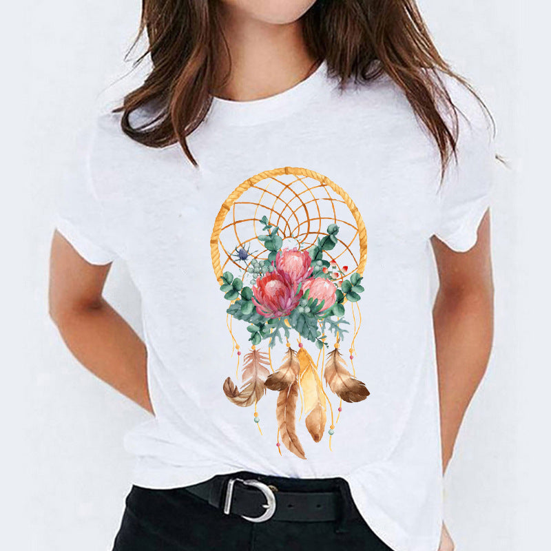 Mandy – T-shirt à Manches Courtes avec Motif Cartoon