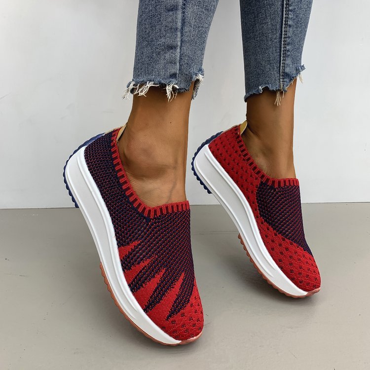 Alison – Baskets Flyknit Respirantes avec Talon Compensé
