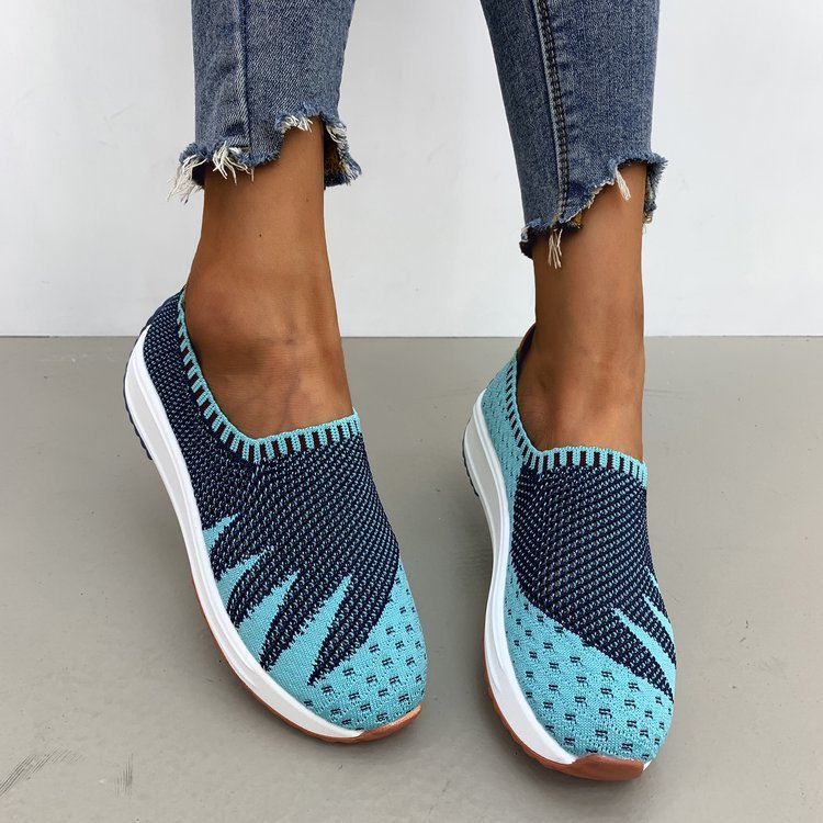 Alison – Baskets Flyknit Respirantes avec Talon Compensé