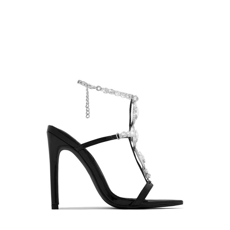 Ashley – Sandales Stiletto Ornementées de Strass pour Femme