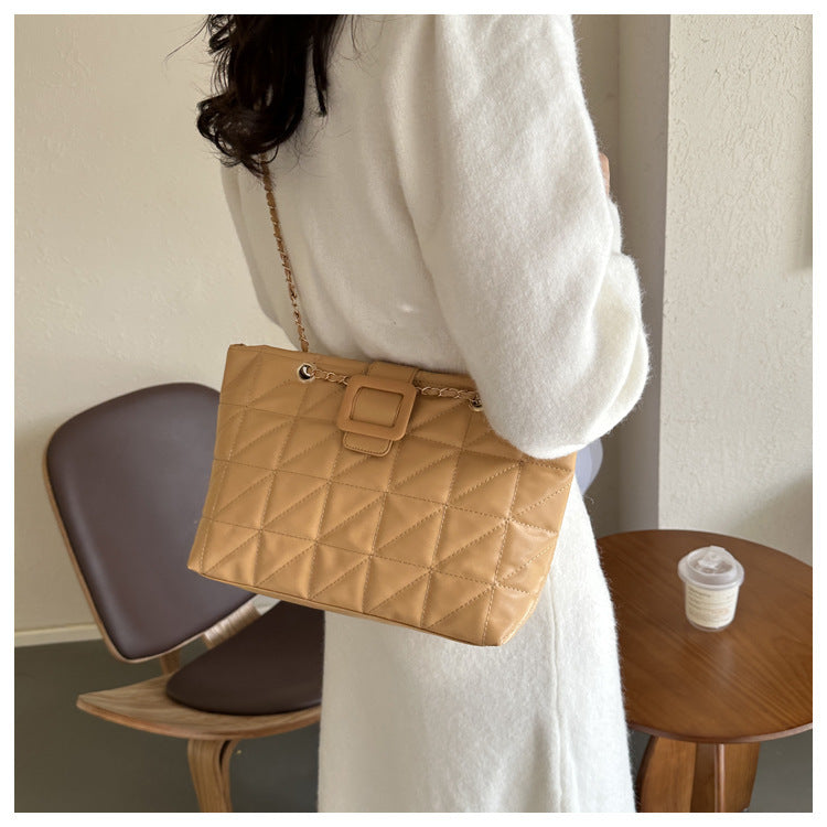 Jane – Sac à bandoulière élégant avec motif matelassé et chaîne