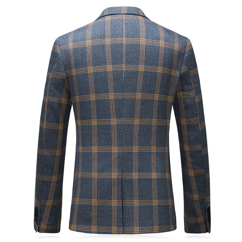 Hugh – Costume Élégant à Carreaux