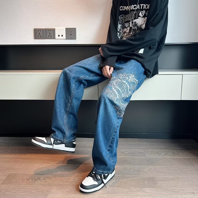 Joseph – Jean ample brodé pour homme