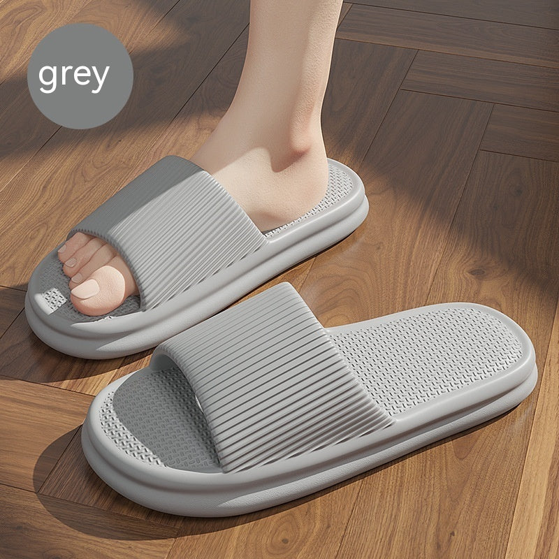 Leah – Chaussons à Rayures pour Femme avec Semelle Antidérapante