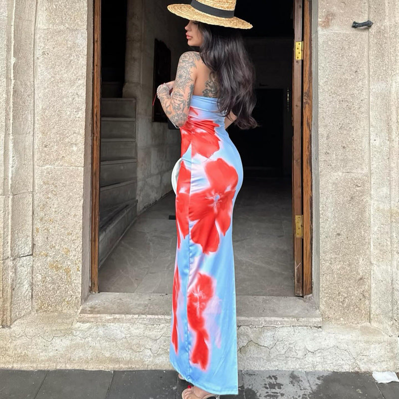 Sophia – Robe d'été longue avec fentes sexy pour fêtes et plage