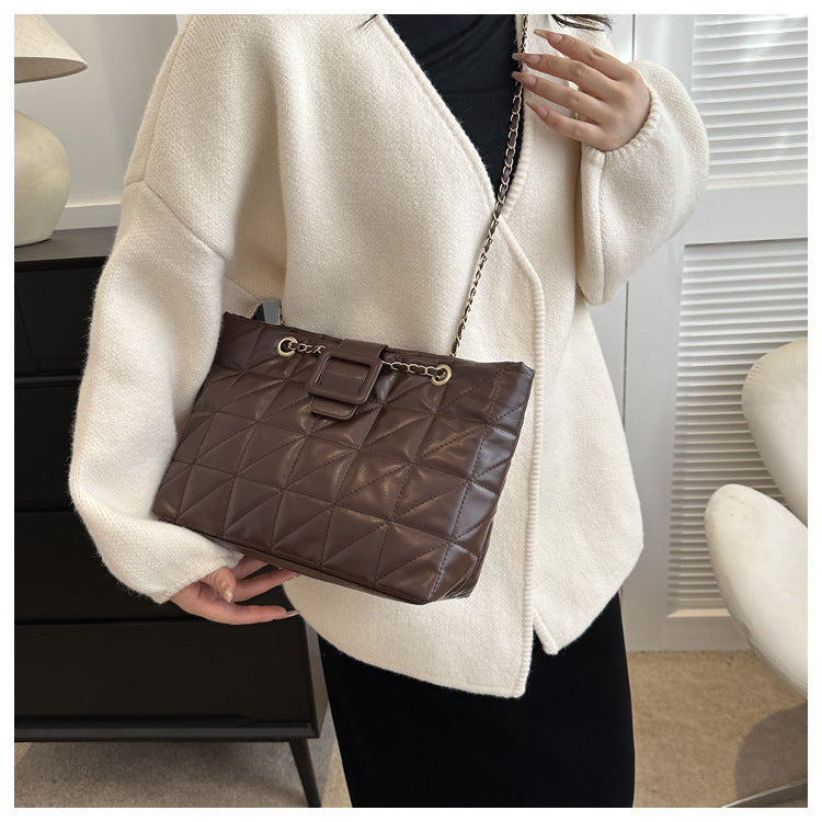Jane – Sac à bandoulière élégant avec motif matelassé et chaîne