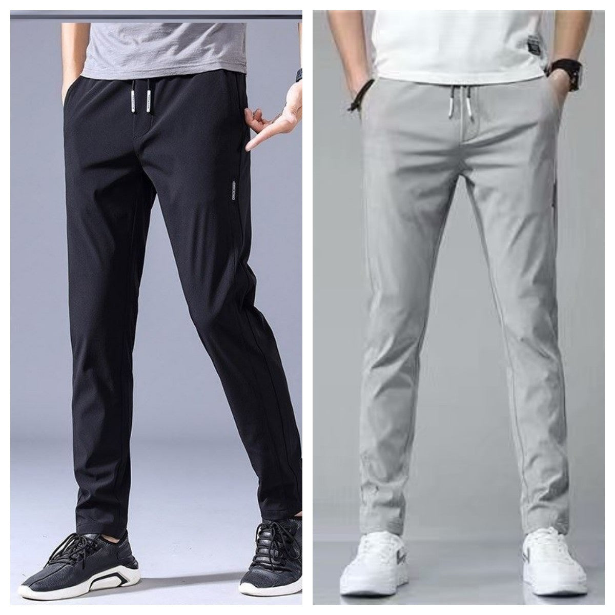 Conrad – Pantalon de Jogging Décontracté pour Hommes avec Cordon de Serrage Style Coréen
