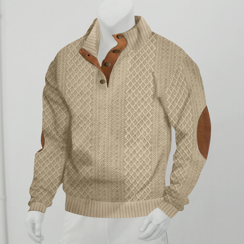 Mark – Langärmliger Jacquard Strickpullover