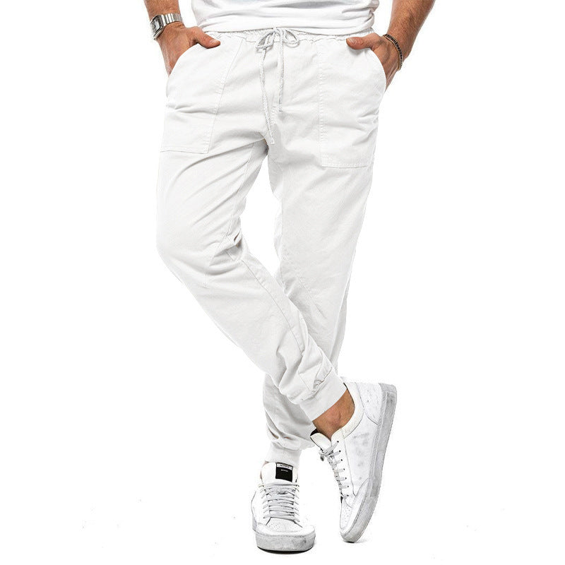 Jeffrey – Pantalon décontracté pour hommes à coupe fuselée pour loisirs et sport