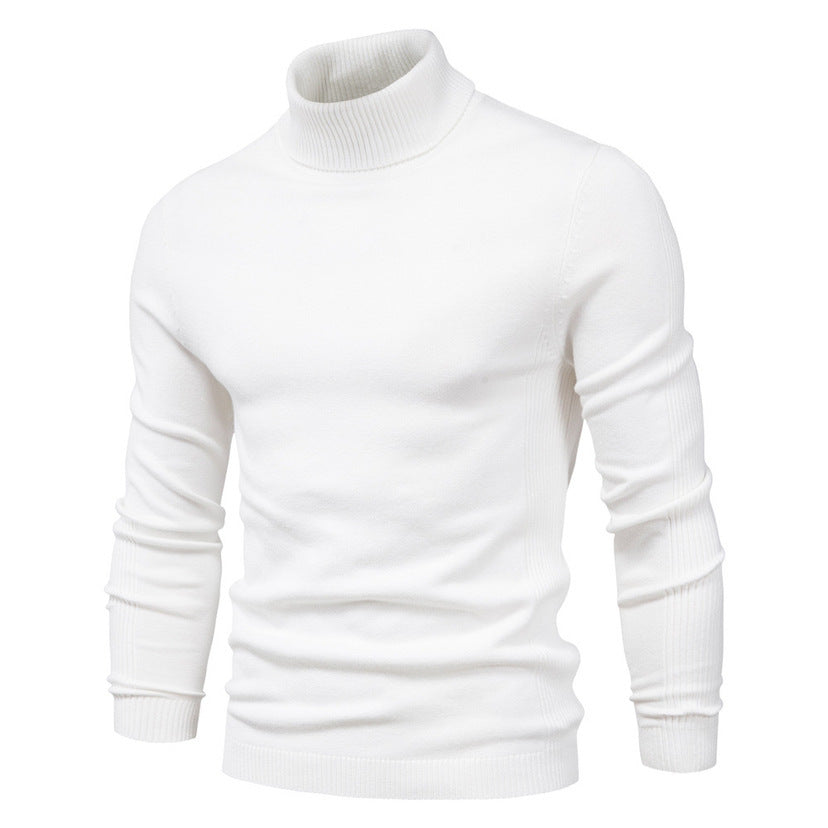 Jeffrey – Schmal geschnittener Herrenpullover mit Stehkragen