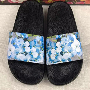 Angela – Chaussons Femme avec Motif Floral et Semelles en Caoutchouc