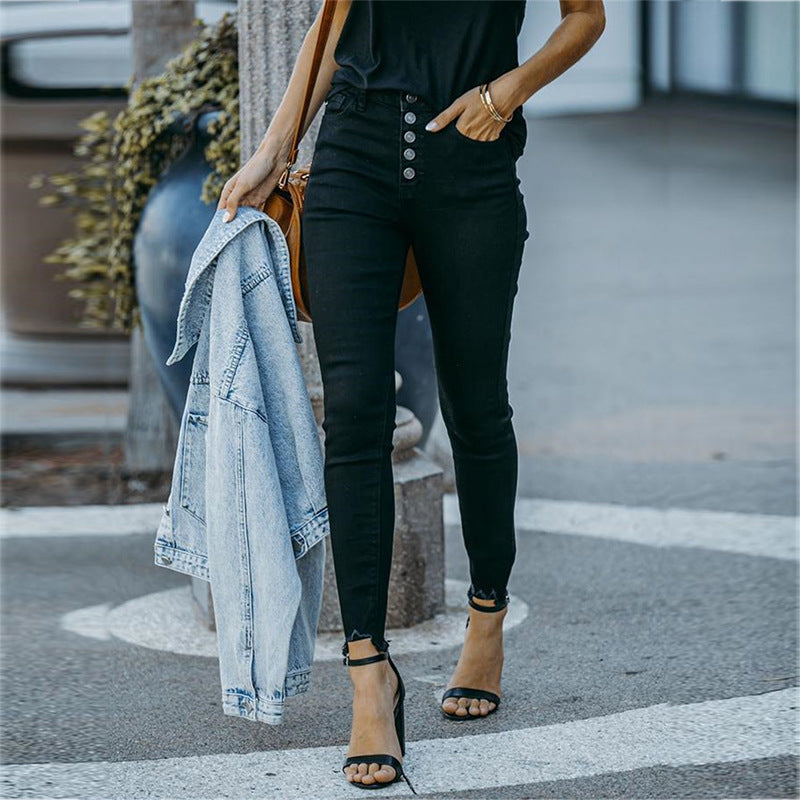 Nicole – Pantalon Décontracté Uni pour Femme