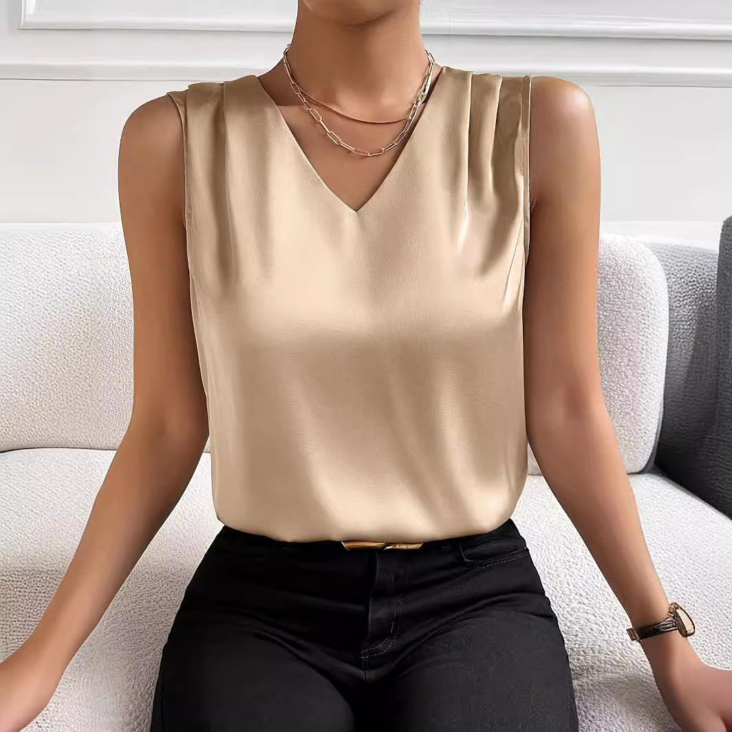 Jenny – Gilet en Satin Élégant pour Femmes