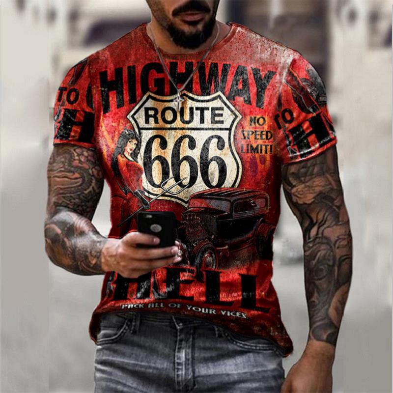 Vincent – T-shirt rétro oversize à manches courtes pour homme