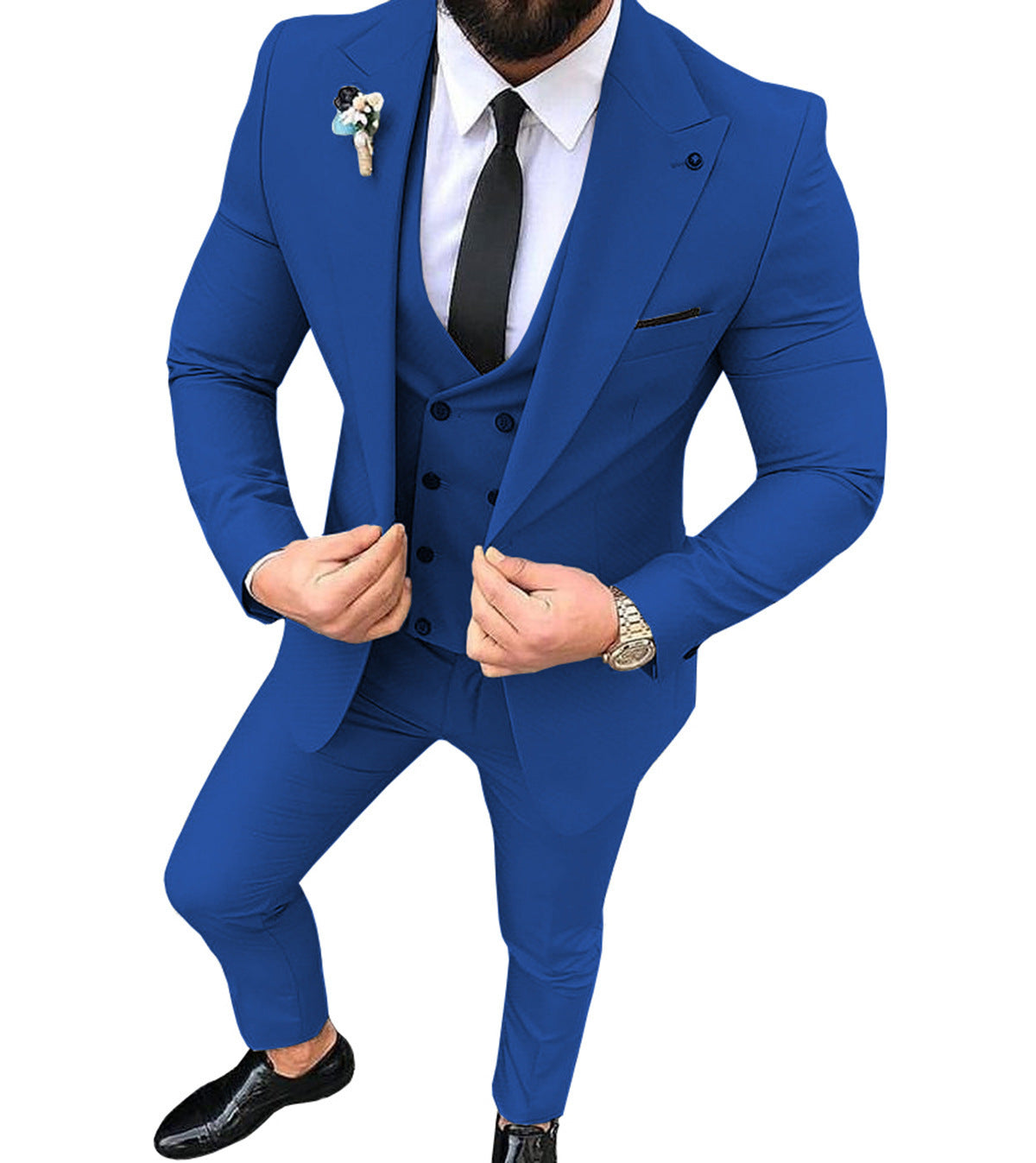 James – Costume Homme Élégant avec Col à Revers