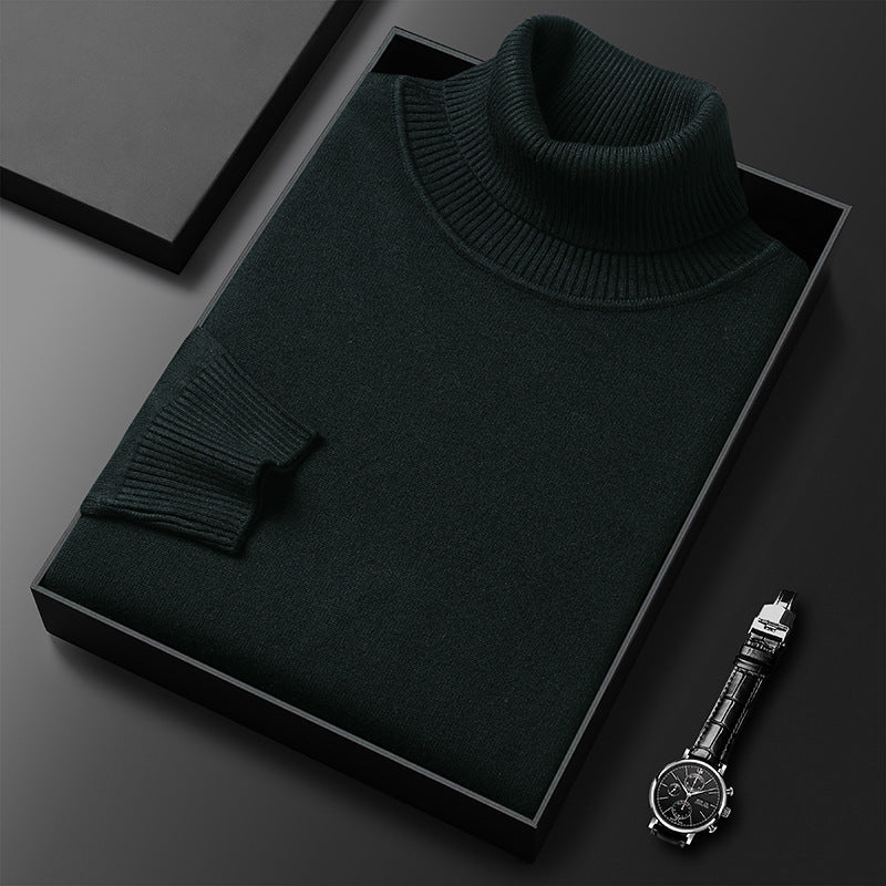 Tristan – Slim-Fit Rollkragenpullover in einfarbig