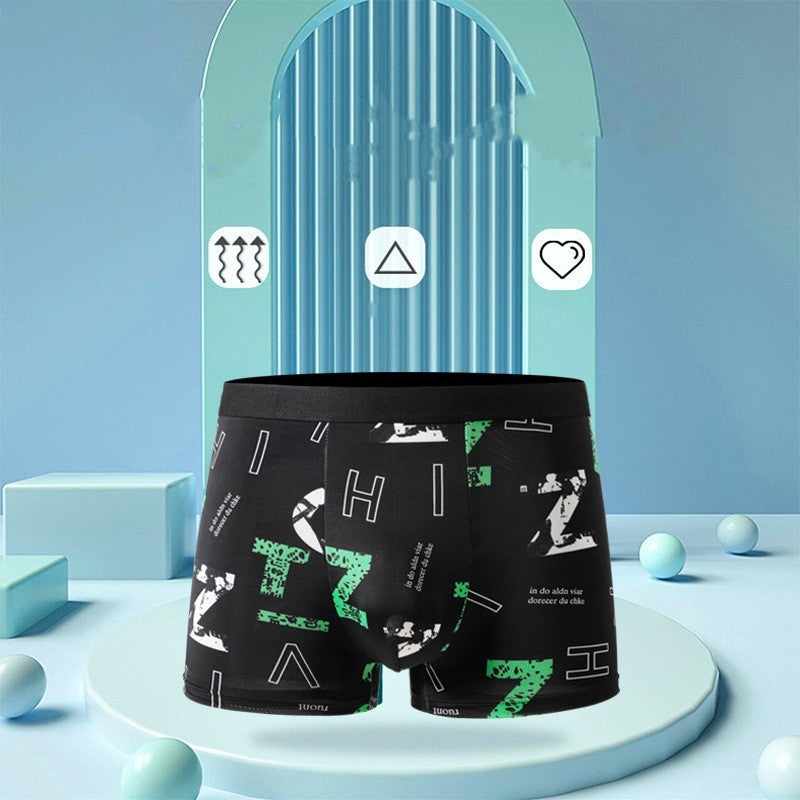Harry – Boxers en soie glacée respirants pour hommes