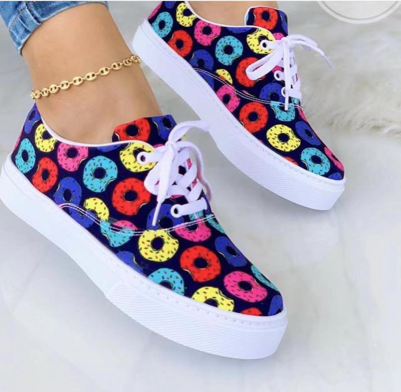 Mandy – Chaussures à Lacets en Toile pour Femmes