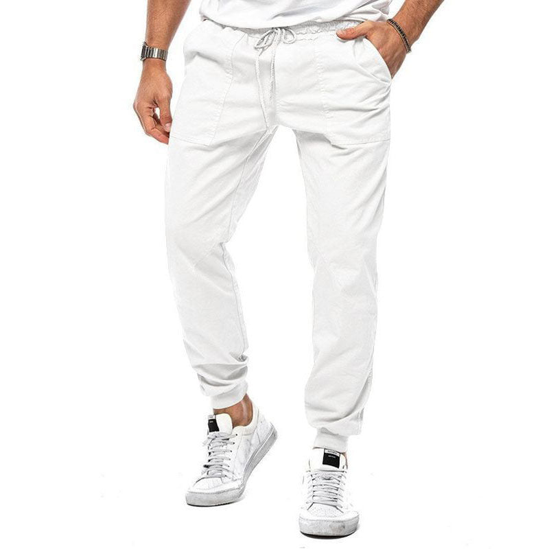Jeffrey – Pantalon décontracté pour hommes à coupe fuselée pour loisirs et sport