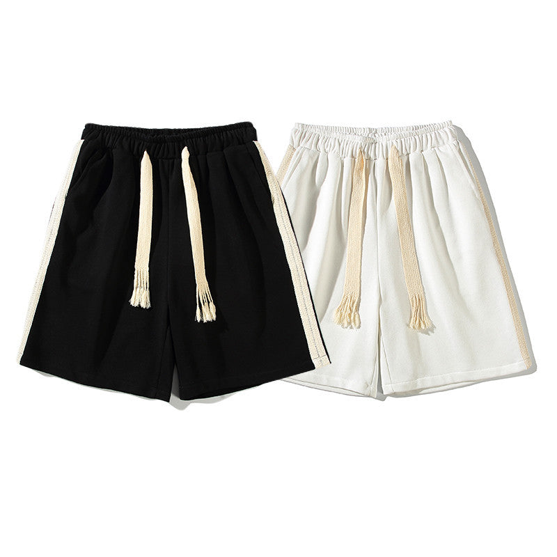 William – Weite Herren-Shorts mit gewebtem Seil