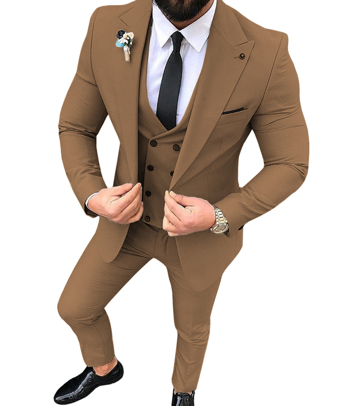 James – Costume Homme Élégant avec Col à Revers