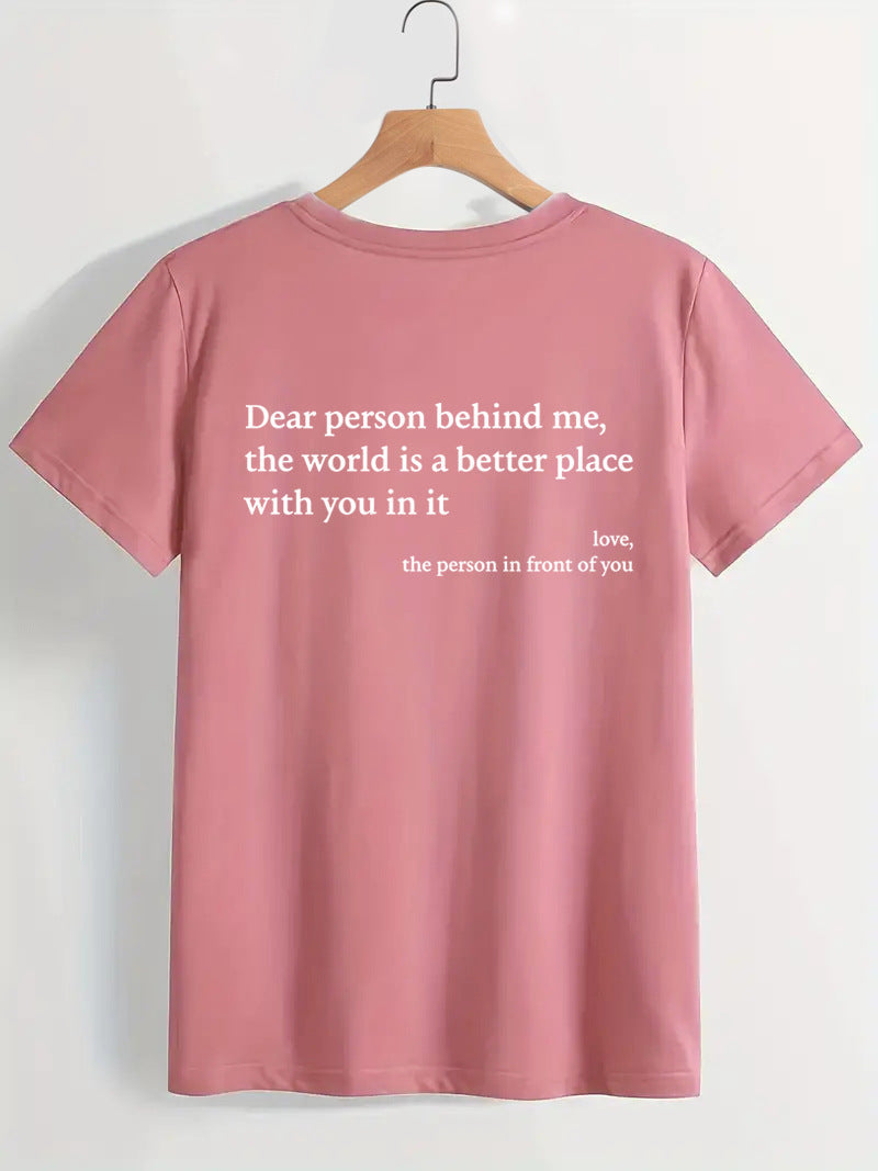 Sophie – T-shirt à col rond avec slogan