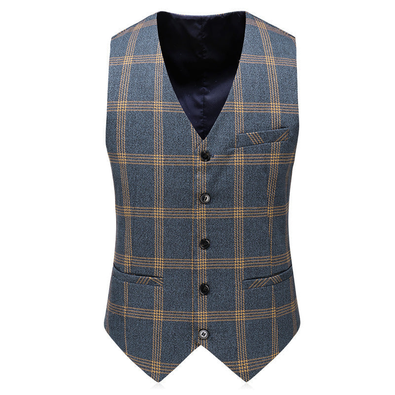 Hugh – Costume Élégant à Carreaux