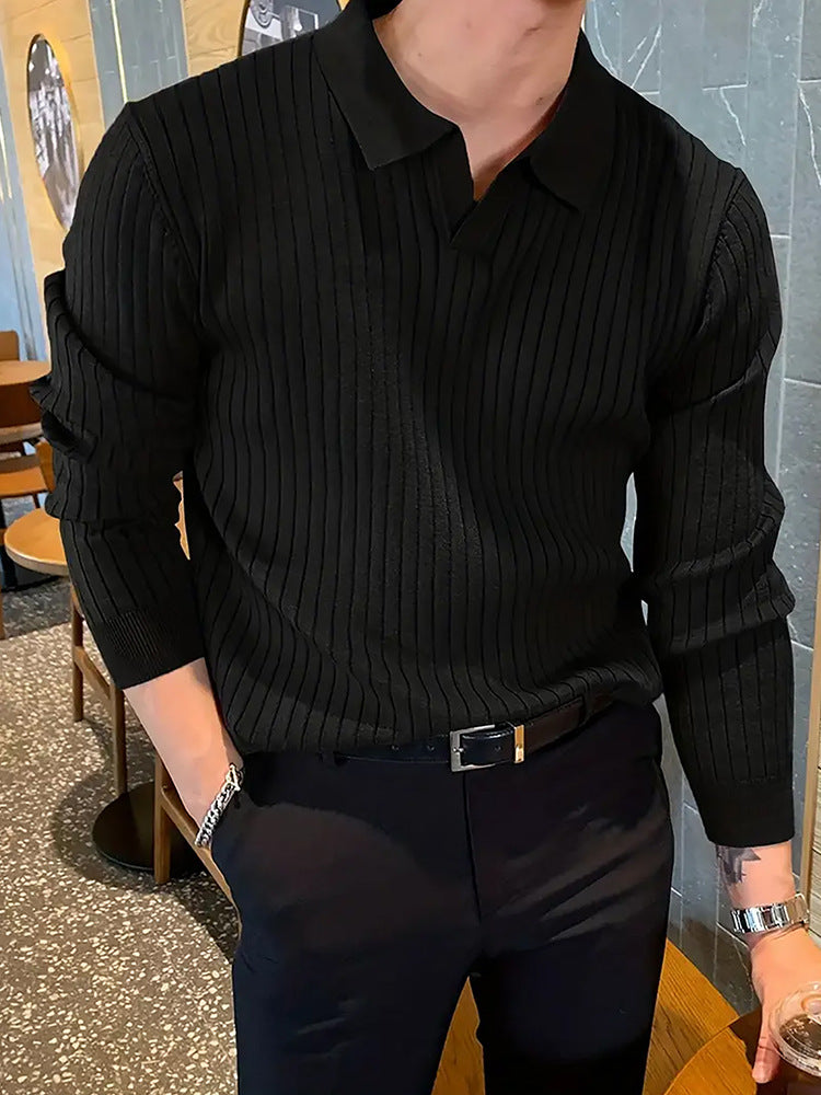 Jean – Polo Homme Élégant avec Texture Gaufrée