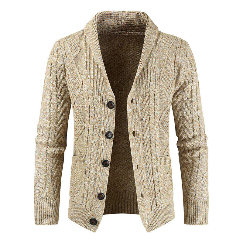 Albert – Cardigan ample avec col en V en cuir vegan