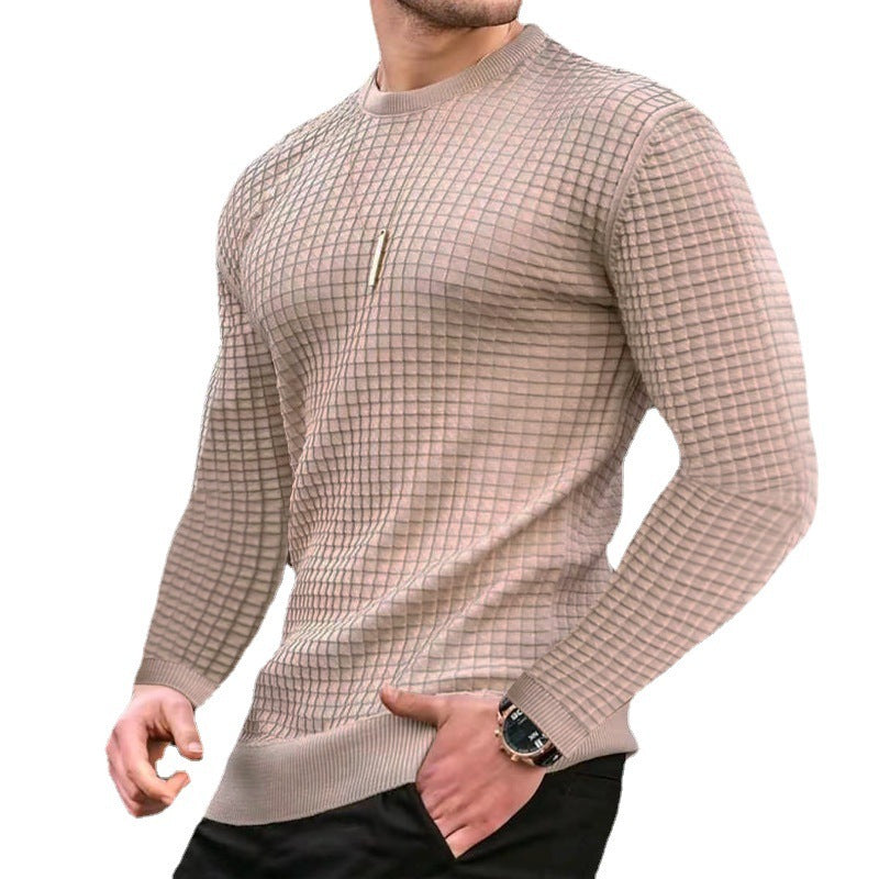Janet – Lässiger gestrickter Damenpullover mit Rundhalsausschnitt