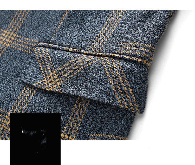 Hugh – Costume Élégant à Carreaux