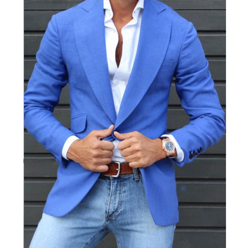 Felix – Blazer Rayé pour Homme en Coupe Slim