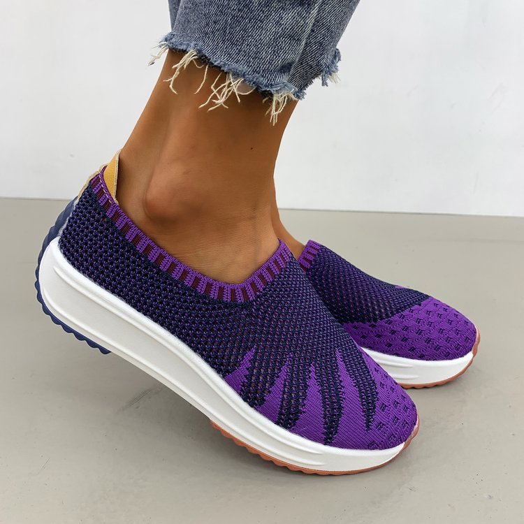Alison – Baskets Flyknit Respirantes avec Talon Compensé