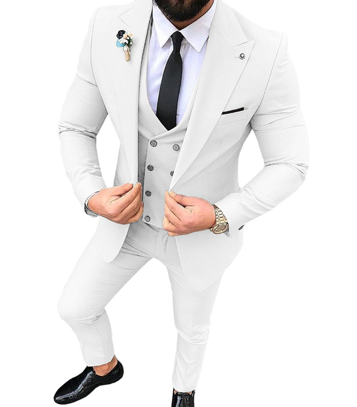 James – Costume Homme Élégant avec Col à Revers