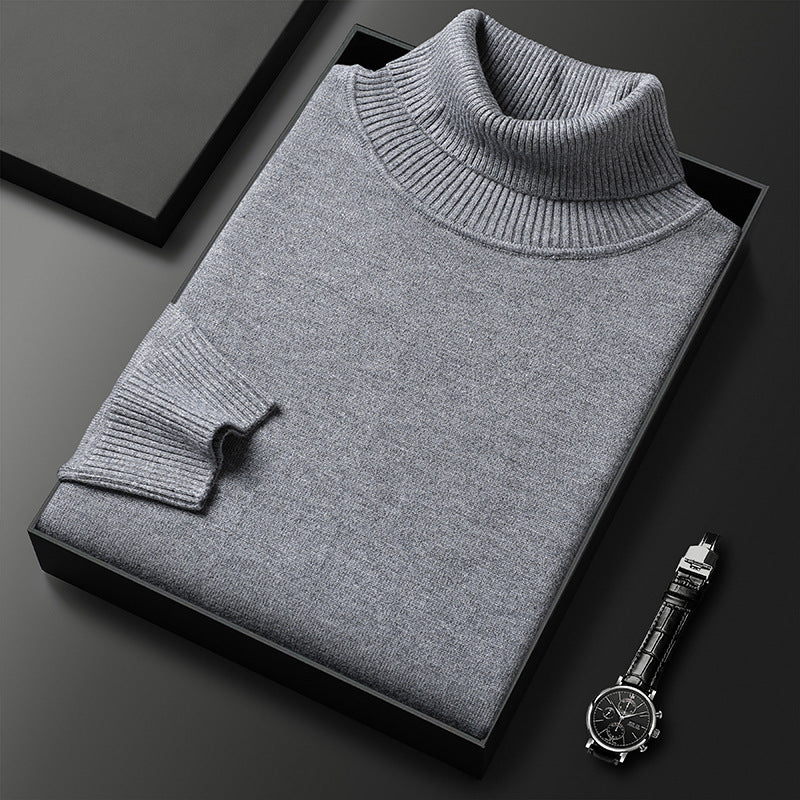 Tristan – Slim-Fit Rollkragenpullover in einfarbig