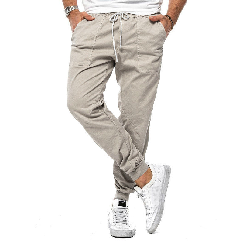 Jeffrey – Pantalon décontracté pour hommes à coupe fuselée pour loisirs et sport