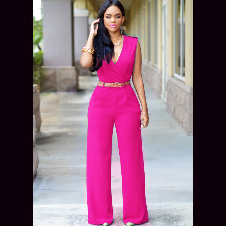 Laura – Pantalon Évasé Taille Haute avec Ceinture