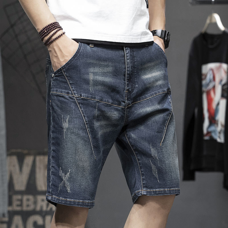 Albert – Dünne Stretch-Fünf-Punkt-Denim-Shorts