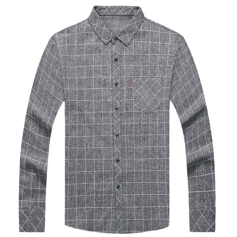 Douglas – Chemise à manches longues à carreaux pour hommes