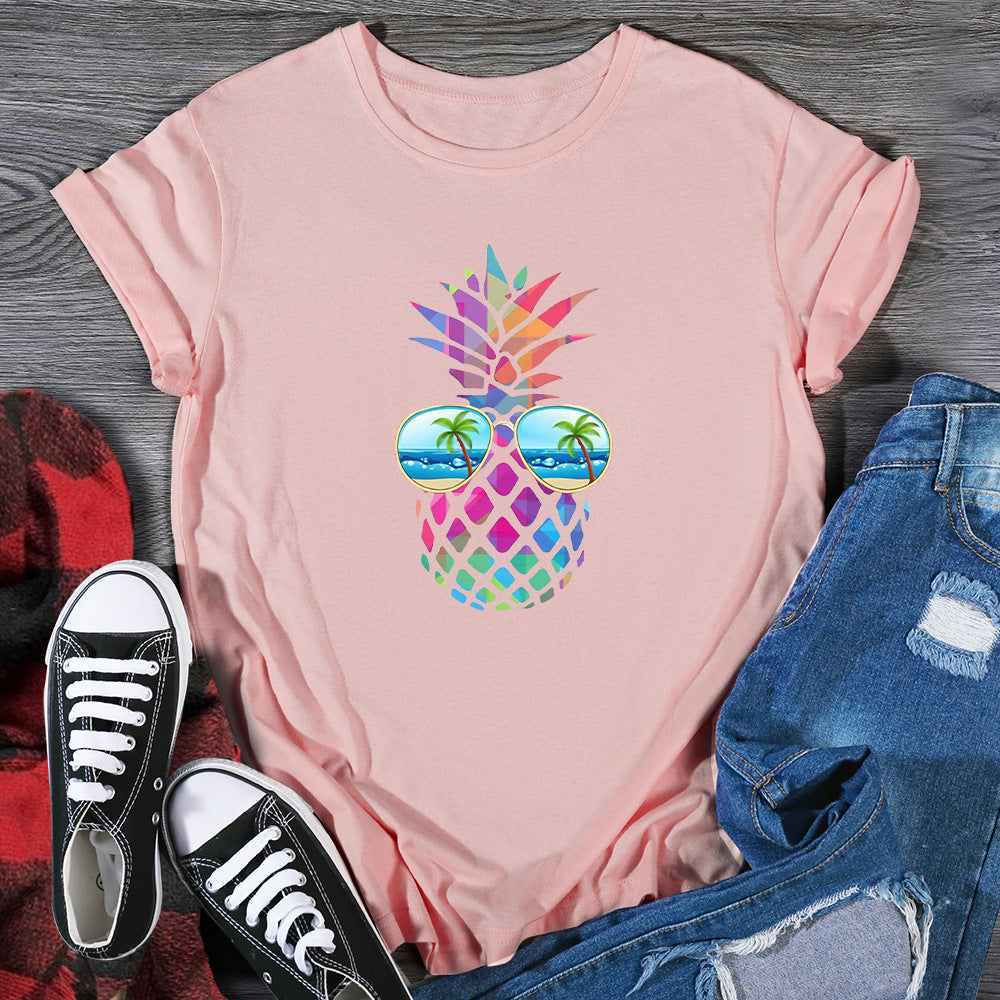 Lucy – T-shirt pour femmes avec design d'ananas yeux