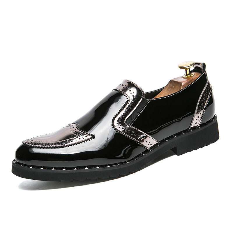 Ernest – Chaussures Richelieu claires pour hommes avec bout pointu en cuir vegan