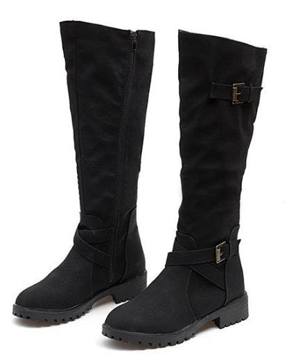 Joan – Bottes Hautes en Suédine Végétalienne Premium
